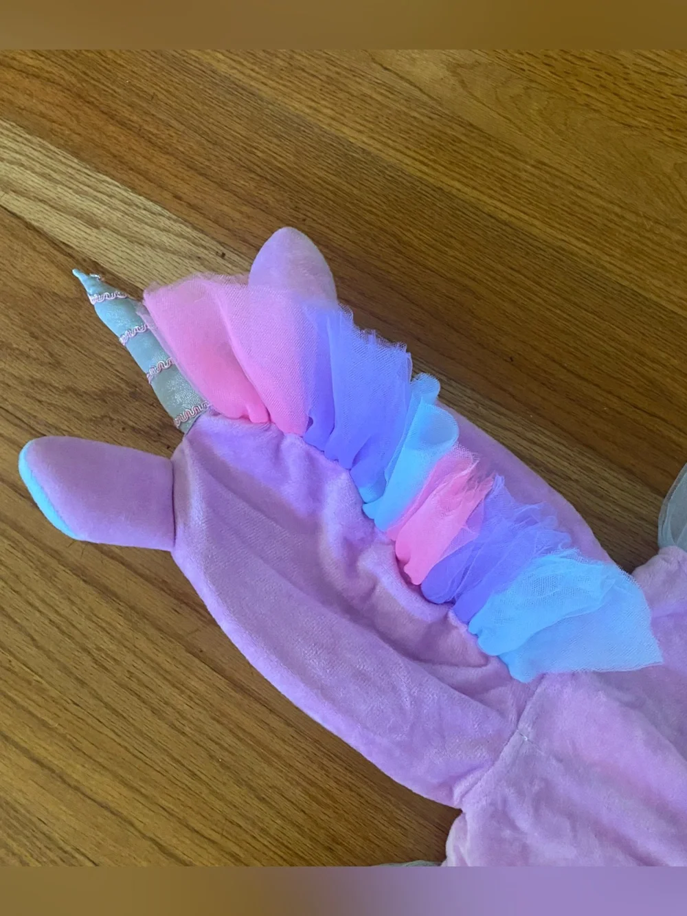 Princess Paradise Unicorn Tutu Costume with Pastel Tulle Hood
